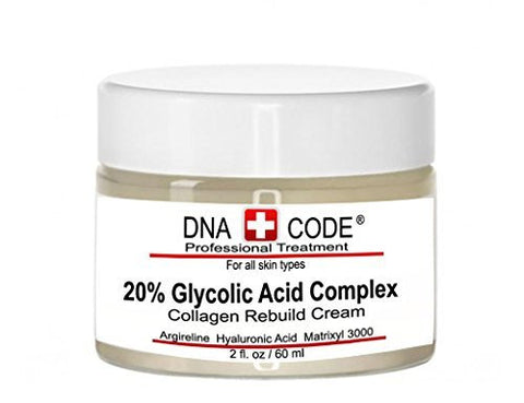 DNA CODE® - 20% Glycolic Acid Complex Collagen Reubild Cream w/ Argireline,Matrixyl 3000, CoQ10