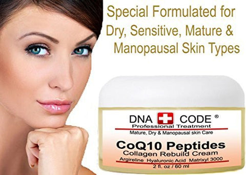 Magic Cream- CoQ10 Collagen Rebuild Cream for Mature, Dry & Manopausal Skin W/ Argireline,Hyaluronic Acid +Matrixyl 3000