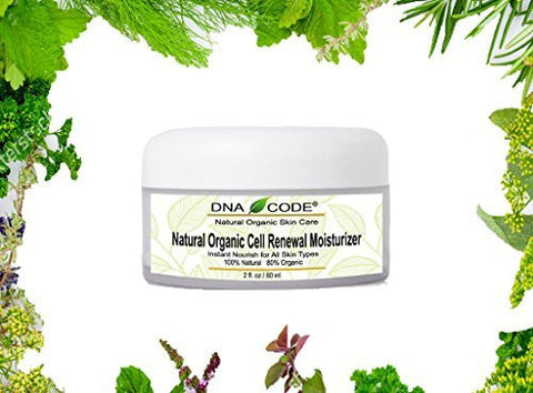 DNA CODE® - 100% Natural Organic Cell Renewal Moisturizer for Sensitive, Oily, Dry, and damaged skin